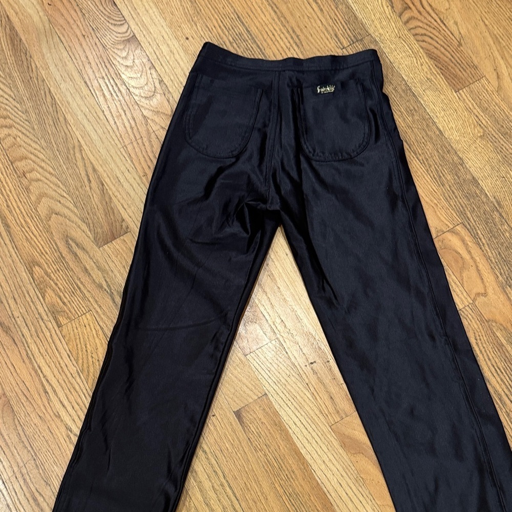 Vintage Frederick's of Hollywood Women's Black Straight Leg Pants - Picture 11 of 14